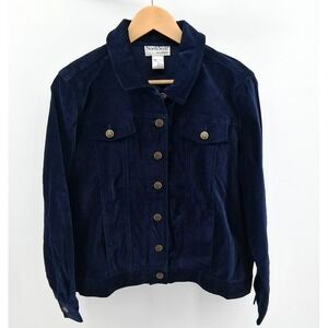 Northstyle Navy Blue Velvet Jacket Womens Sz M‎ Fall Whimsigoth Bohemian Western